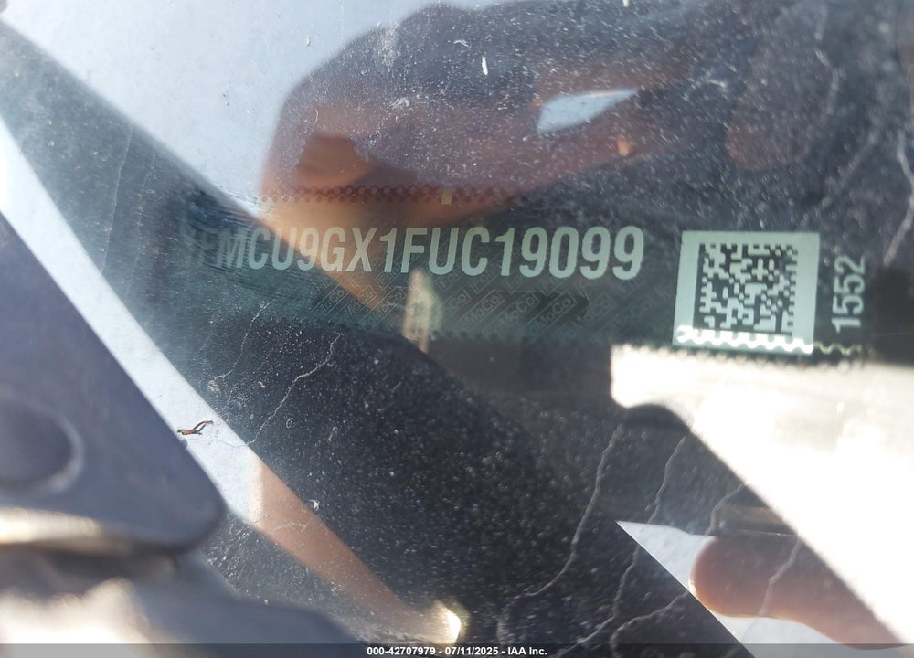 2015 FORD ESCAPE VIN: 1FMCU9GX1FUC19099