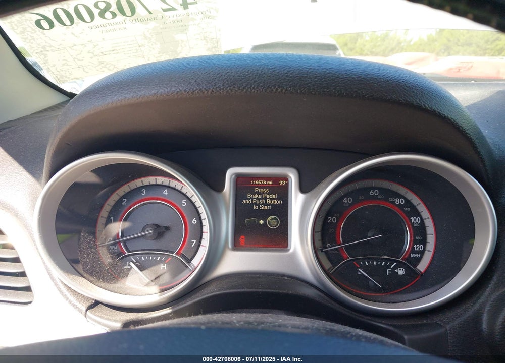 2016 DODGE JOURNEY SXT VIN: 3C4PDCBB5GT222484
