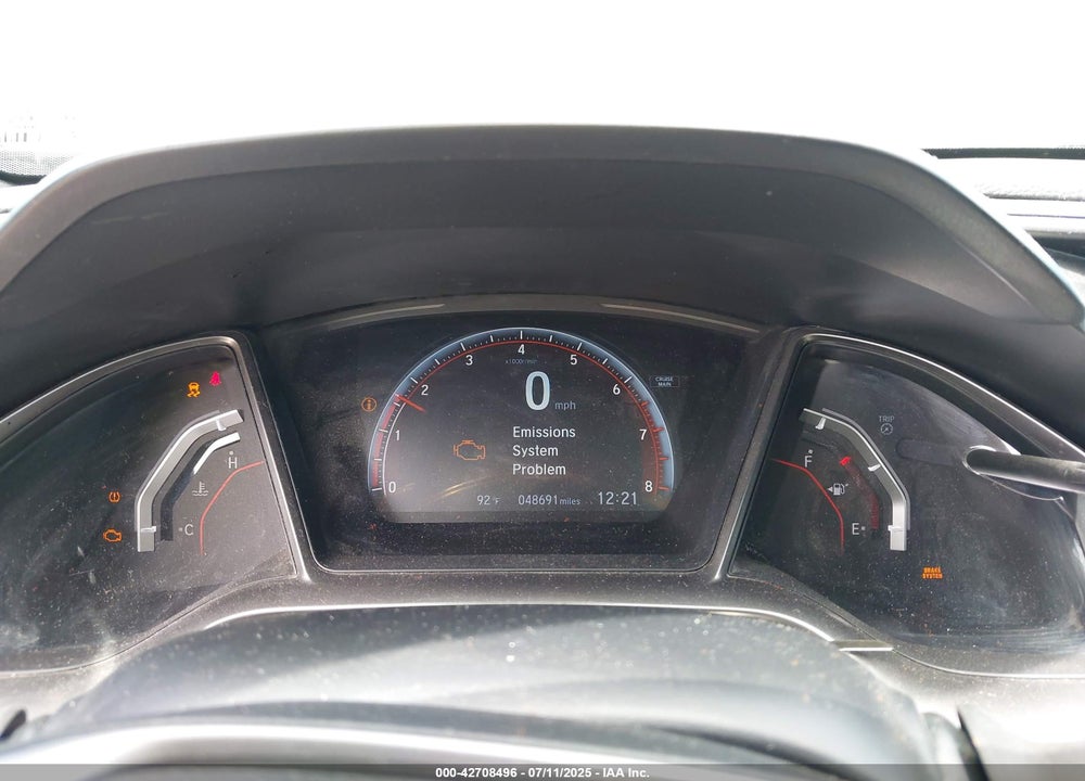 2019 HONDA CIVIC VIN: 2HGFC1E56KH703405