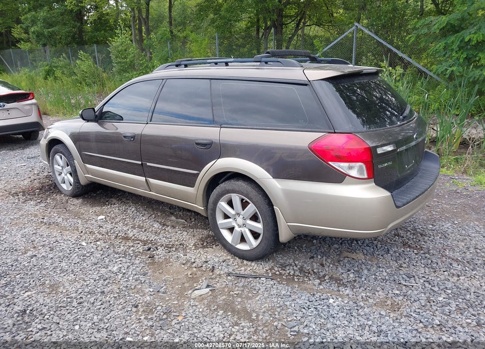 2008 SUBARU OUTBACK VIN: 4S4BP61C587334958