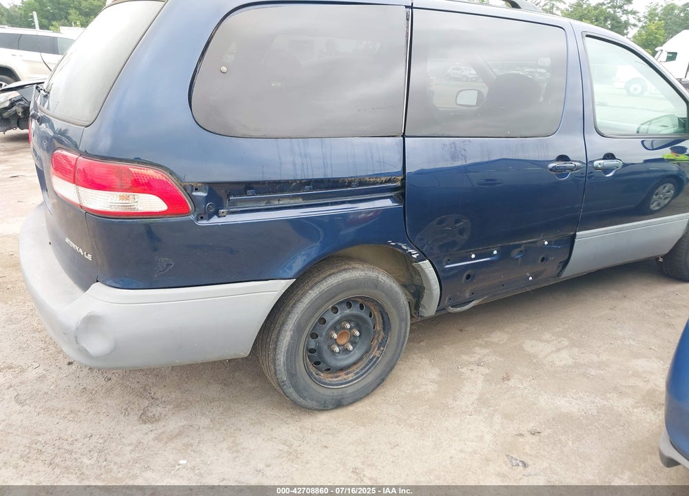 2002 TOYOTA SIENNA LE VIN: 4T3ZF13C92U426835