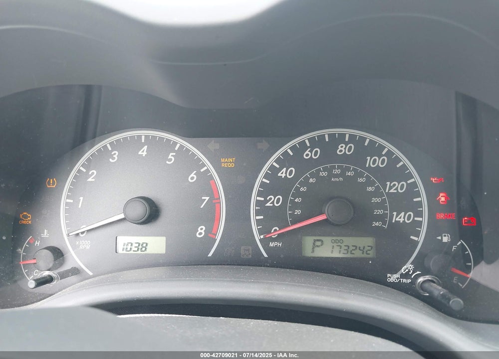 2009 TOYOTA COROLLA VIN: JTDBL40E89J042376