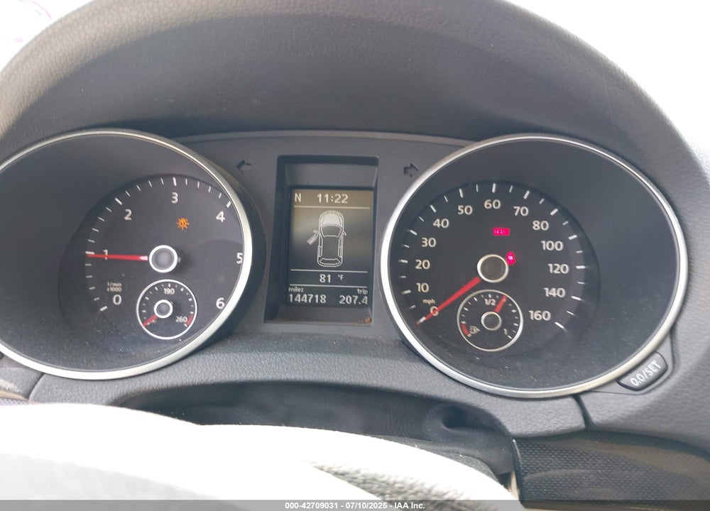 2011 VOLKSWAGEN JETTA VIN: 3VWML7AJ6BM692948