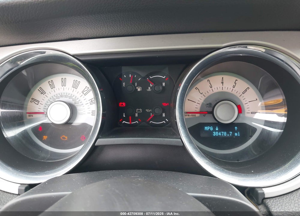 2011 FORD MUSTANG VIN: 1ZVBP8EM9B5121479
