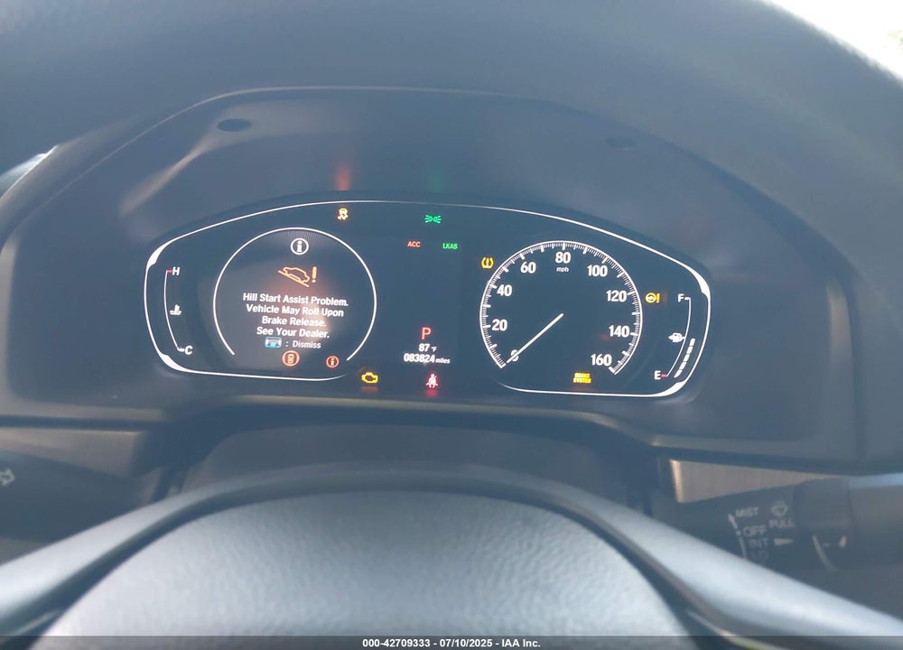 2019 HONDA ACCORD VIN: 1HGCV1F10KA133263