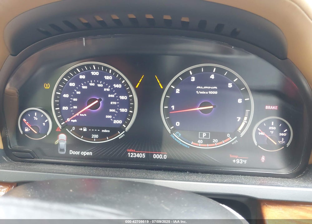 2013 BMW 750LI VIN: WBAYE8C55DDS16013