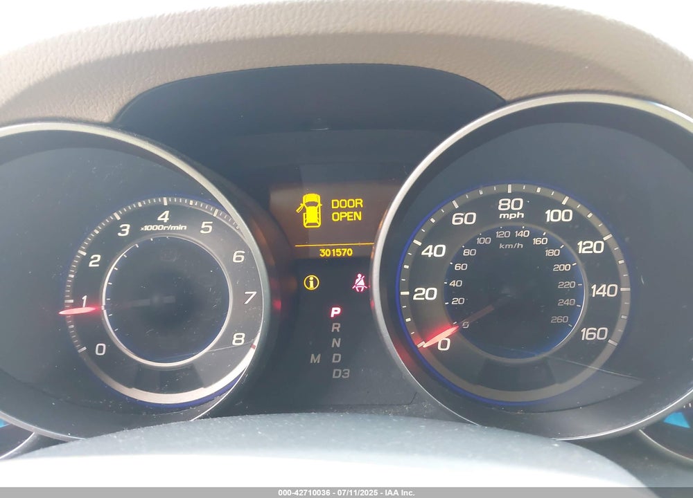 2007 ACURA MDX VIN: 2HNYD28437H539710