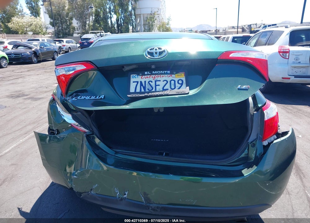 2016 TOYOTA COROLLA VIN: 5YFBURHE7GP392119