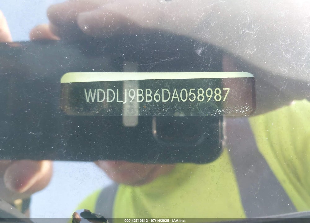 2013 MERCEDES-BENZ CLS CLASS VIN: WDDLJ9BB6DA058987