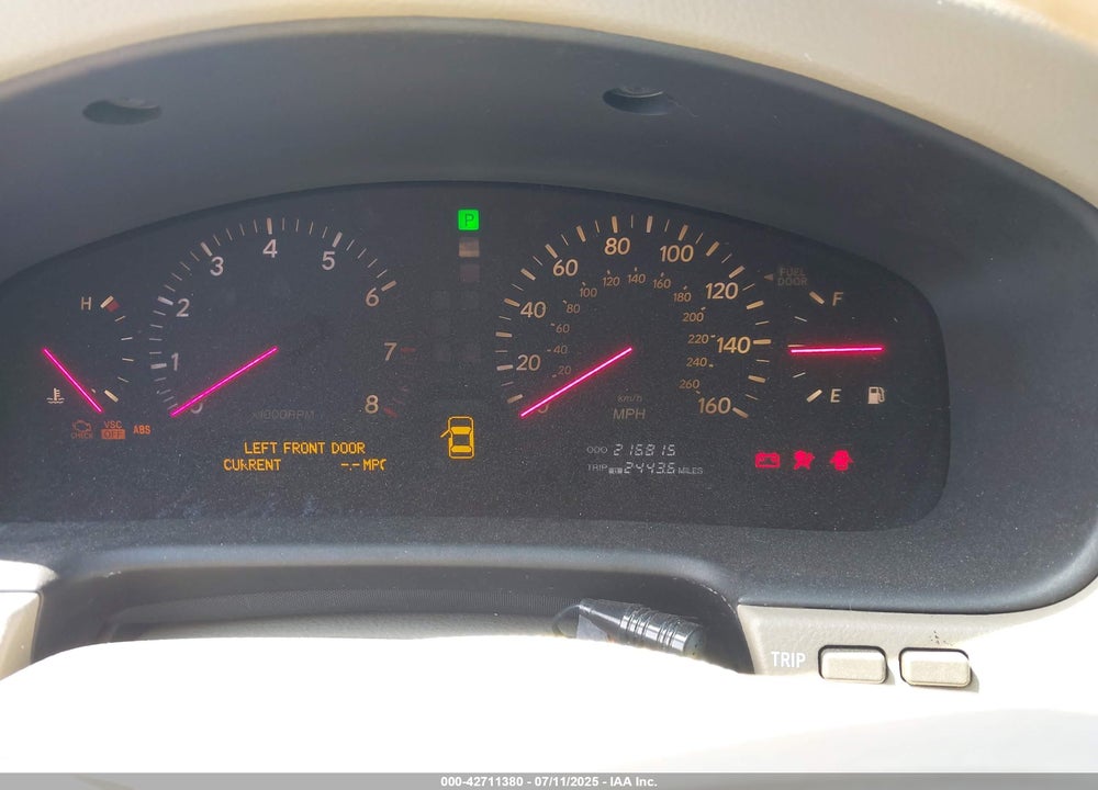 2001 LEXUS LS 430 VIN: JTHBN30F910041792