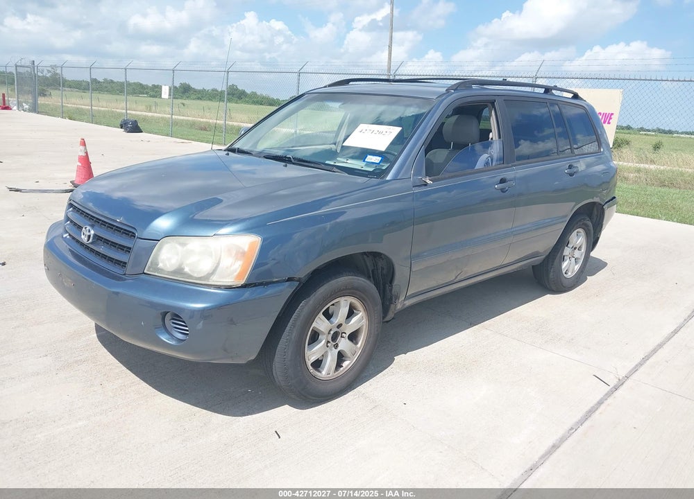 2001 TOYOTA HIGHLANDER V6 VIN: JTEGF21A610007080