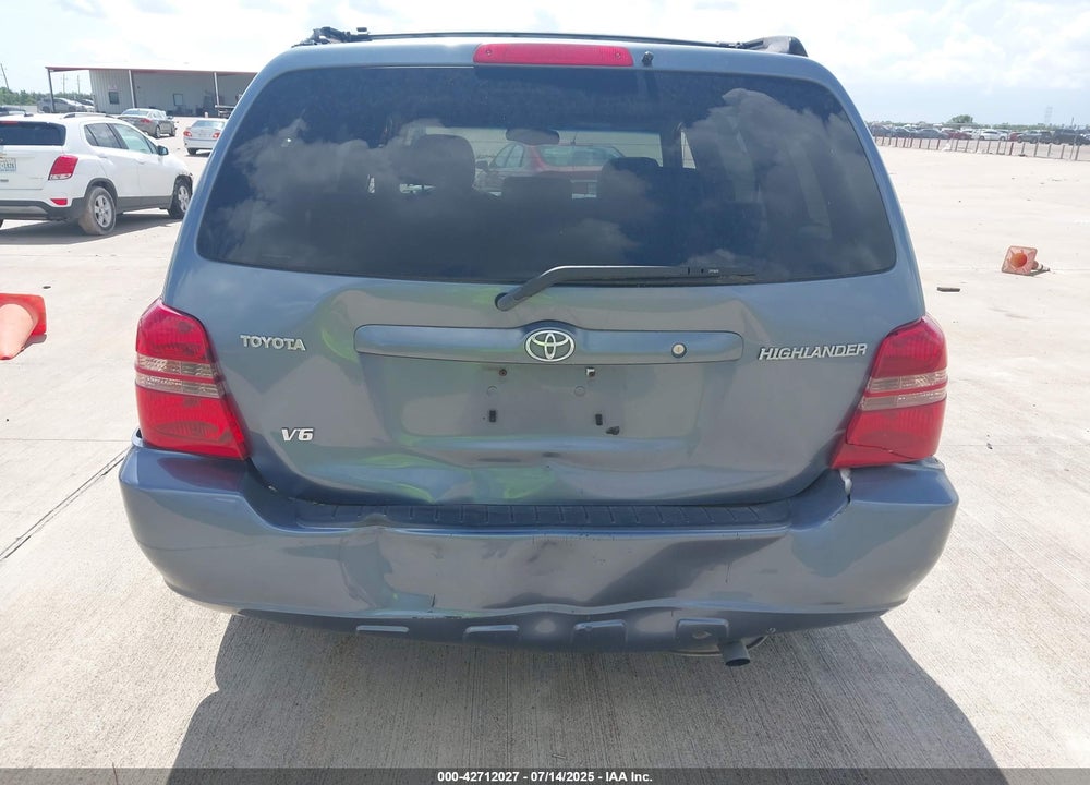 2001 TOYOTA HIGHLANDER V6 VIN: JTEGF21A610007080