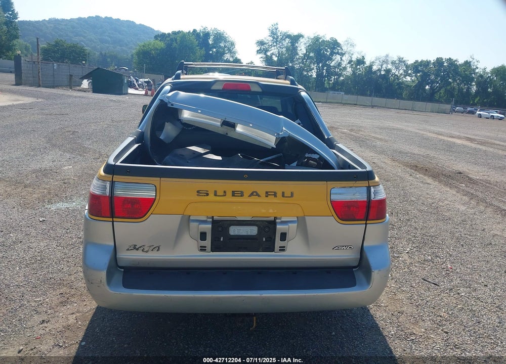 2003 SUBARU BAJA VIN: 4S4BT61C937105672