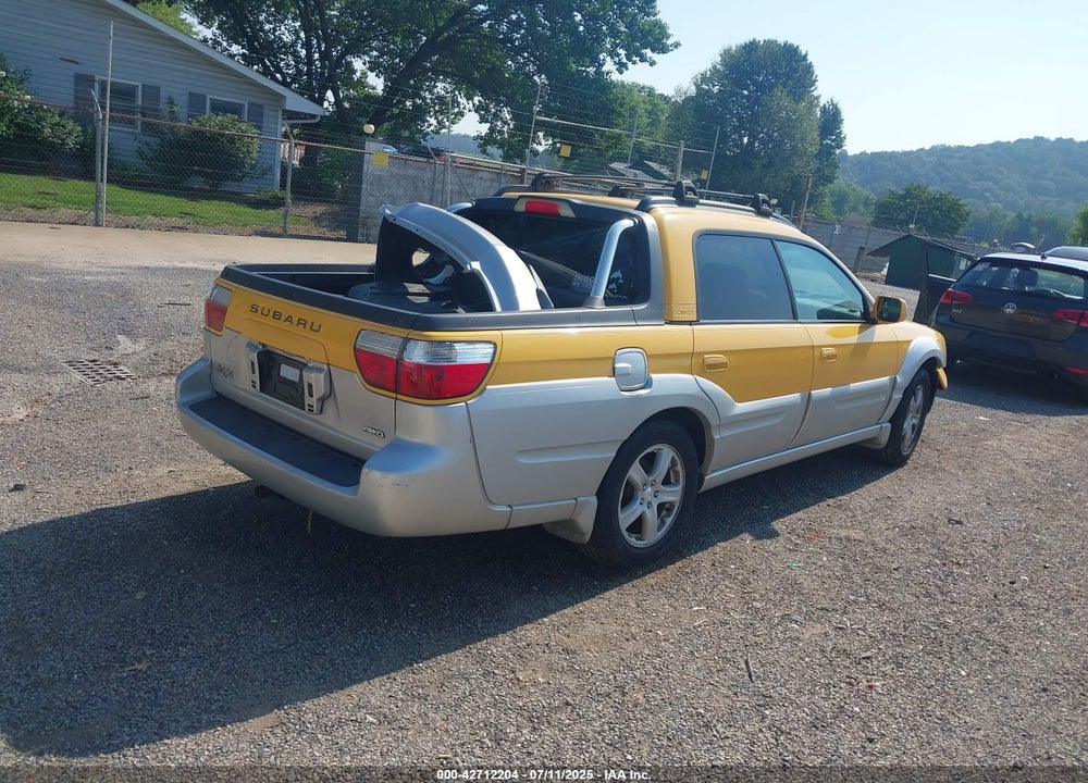 2003 SUBARU BAJA VIN: 4S4BT61C937105672