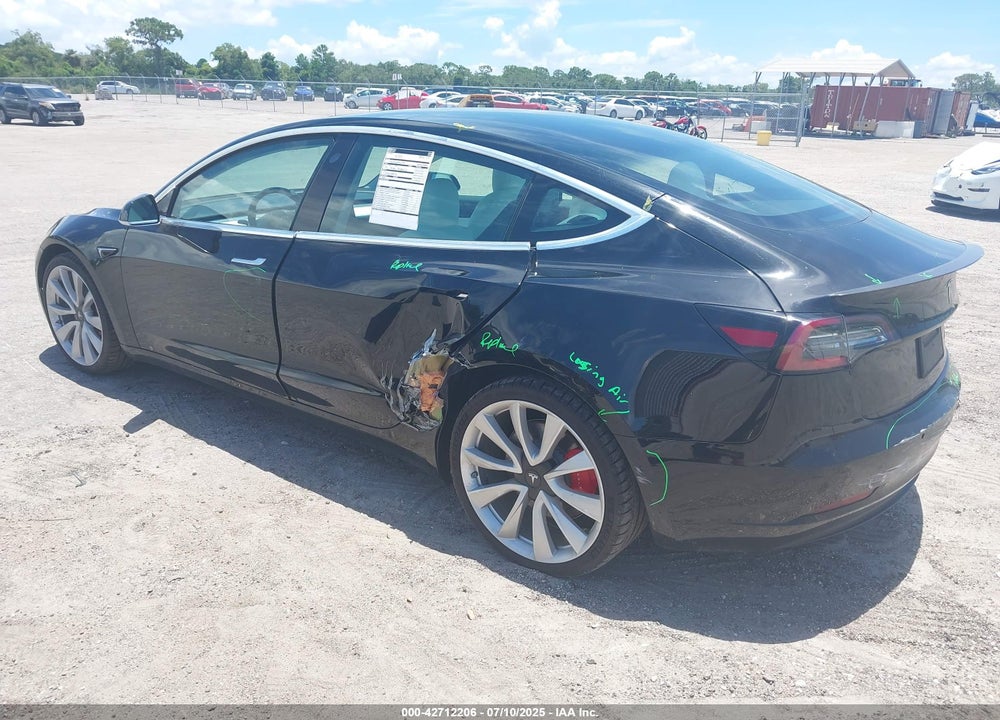 2019 TESLA MODEL 3 LONG RANGE/PERFORMANCE VIN: 5YJ3E1EB8KF393295
