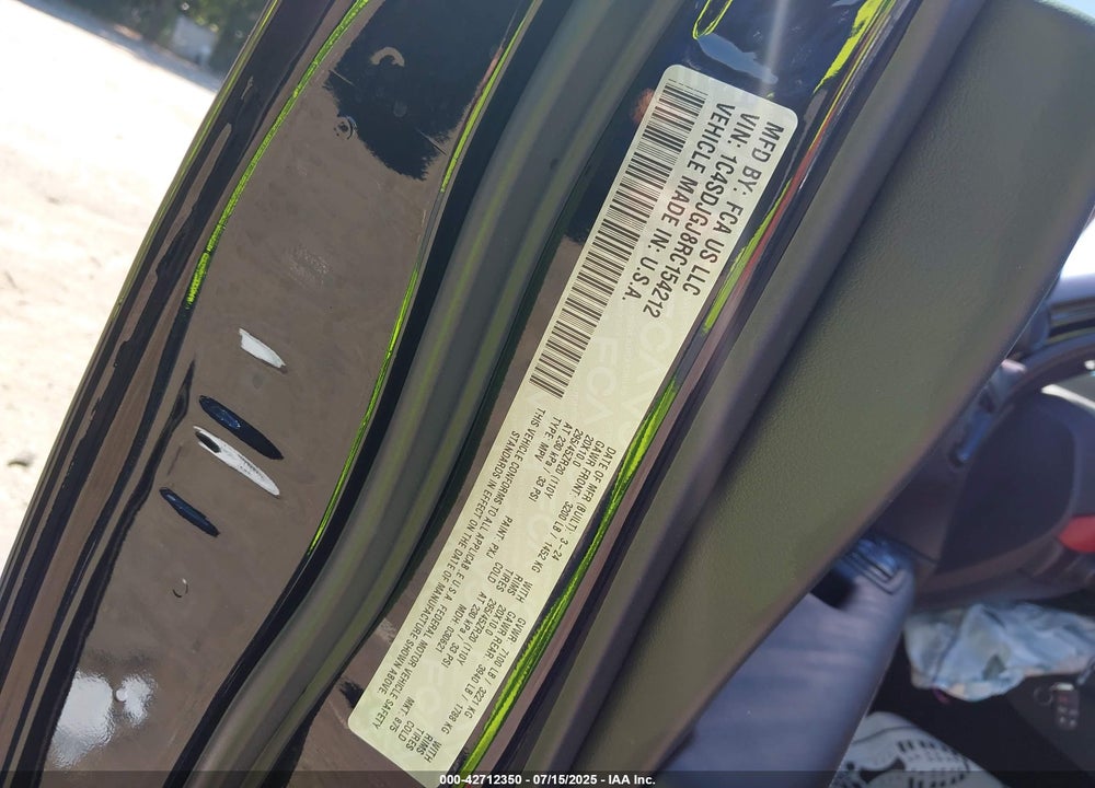2024 DODGE DURANGO VIN: 1C4SDJGJ8RC154212