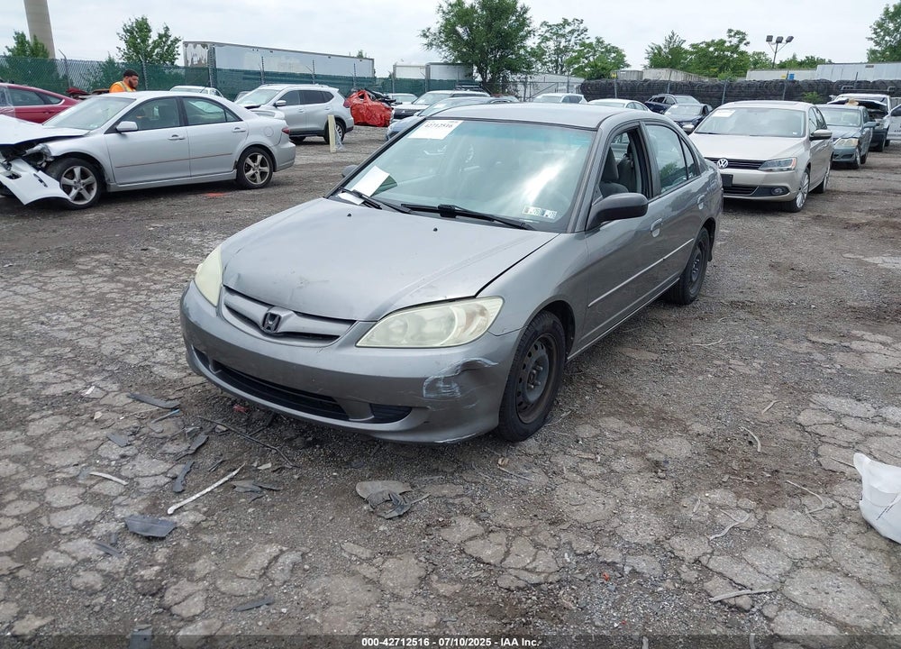 2005 HONDA CIVIC LX VIN: 2HGES16565H525545