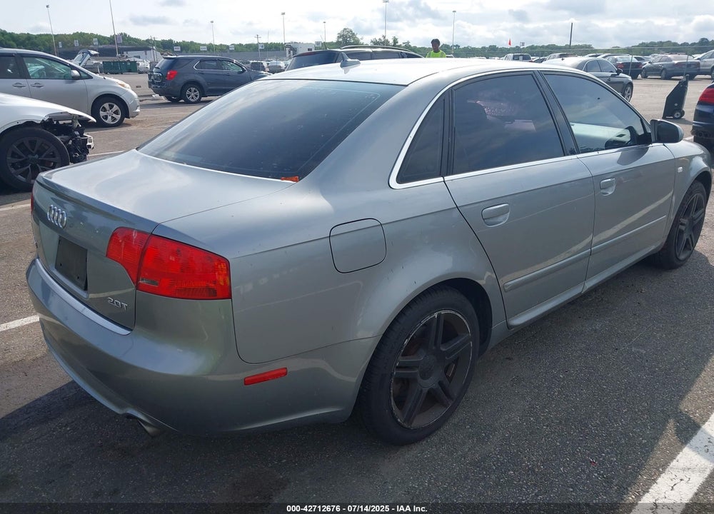 2008 AUDI A4 2.0T VIN: WAUAF78E18A095599