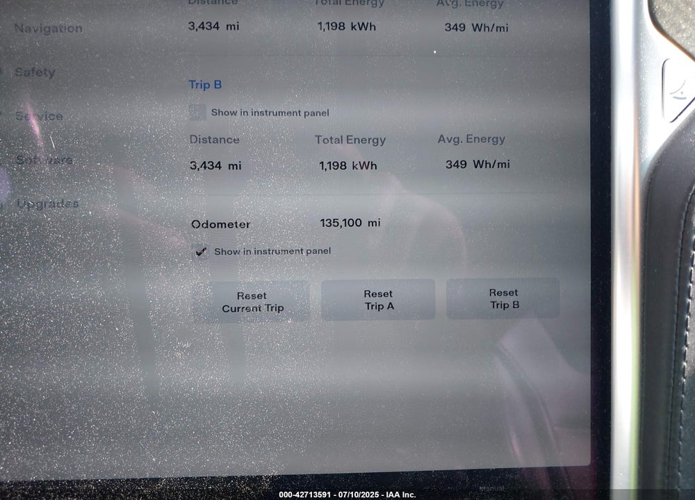 2015 TESLA MODEL S VIN: 5YJSA1E20FF110711