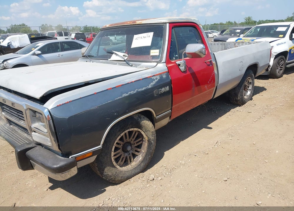 1991 DODGE D-SERIES D200/D250 VIN: 1B7KE26C4MS362723