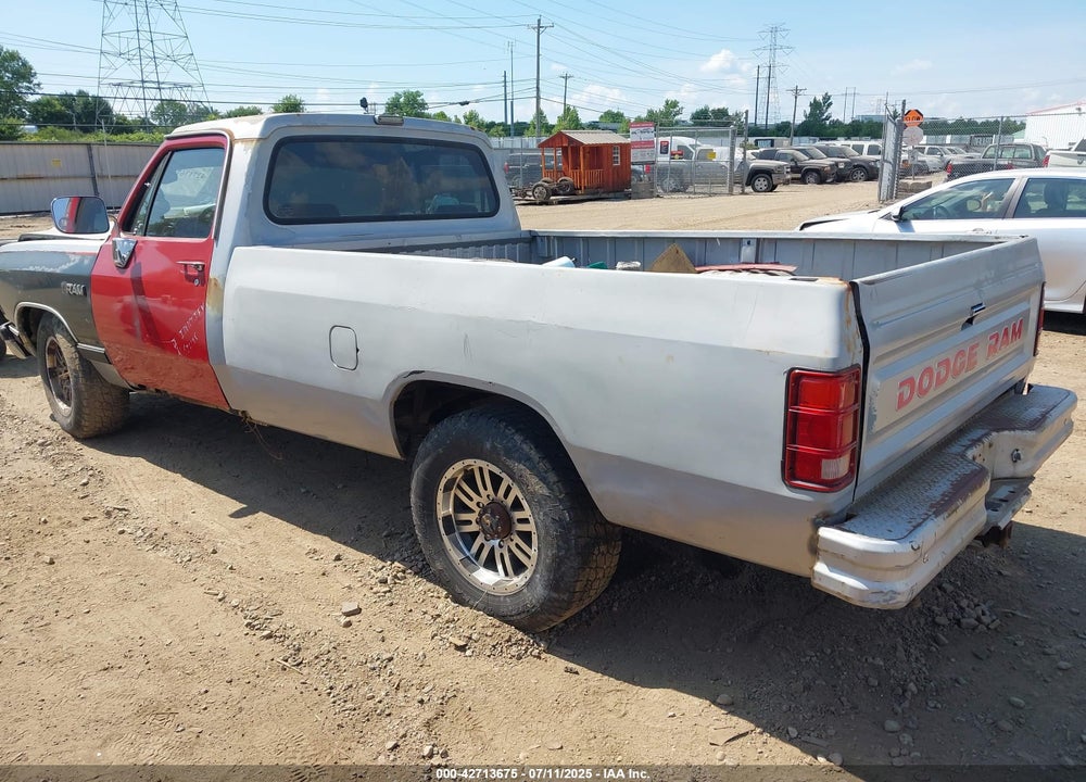 1991 DODGE D-SERIES D200/D250 VIN: 1B7KE26C4MS362723