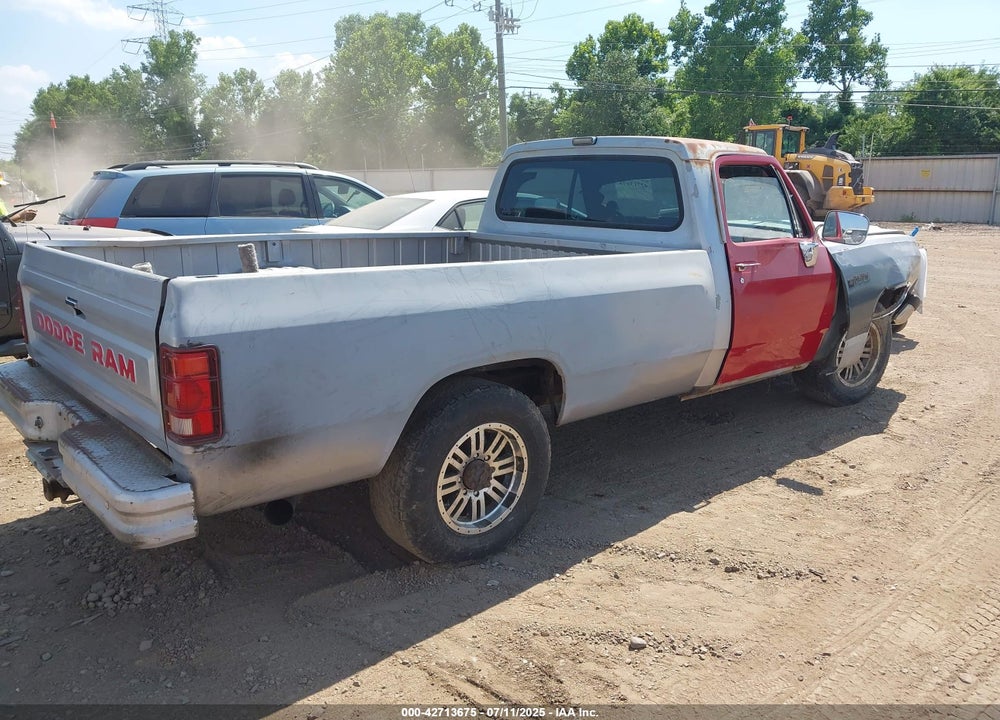 1991 DODGE D-SERIES D200/D250 VIN: 1B7KE26C4MS362723
