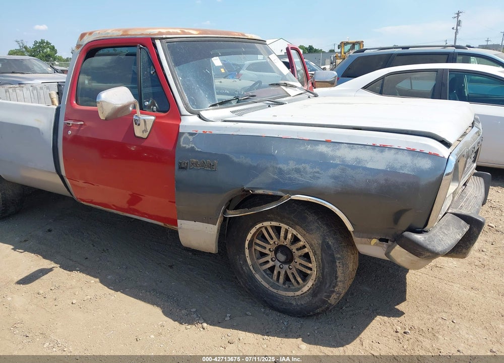 1991 DODGE D-SERIES D200/D250 VIN: 1B7KE26C4MS362723