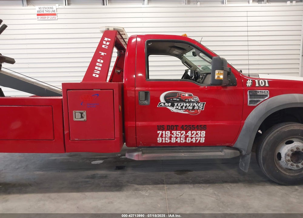 2008 FORD F-450 CHASSIS XL/XLT VIN: 1FD4F46Y08EB35056