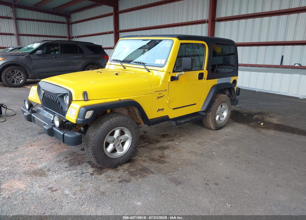 2001 JEEP WRANGLER SPORT VIN: 1J4FA49S81P370778