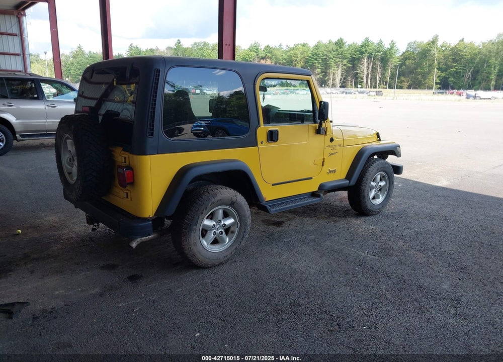 2001 JEEP WRANGLER SPORT VIN: 1J4FA49S81P370778