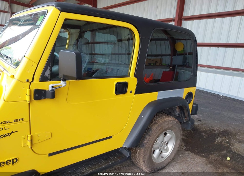 2001 JEEP WRANGLER SPORT VIN: 1J4FA49S81P370778