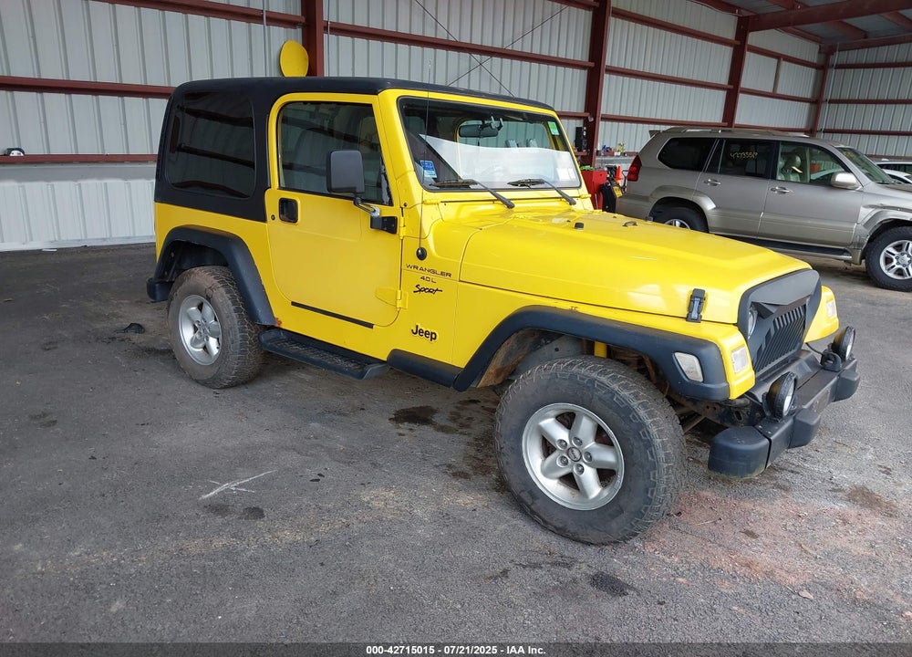 2001 JEEP WRANGLER SPORT VIN: 1J4FA49S81P370778