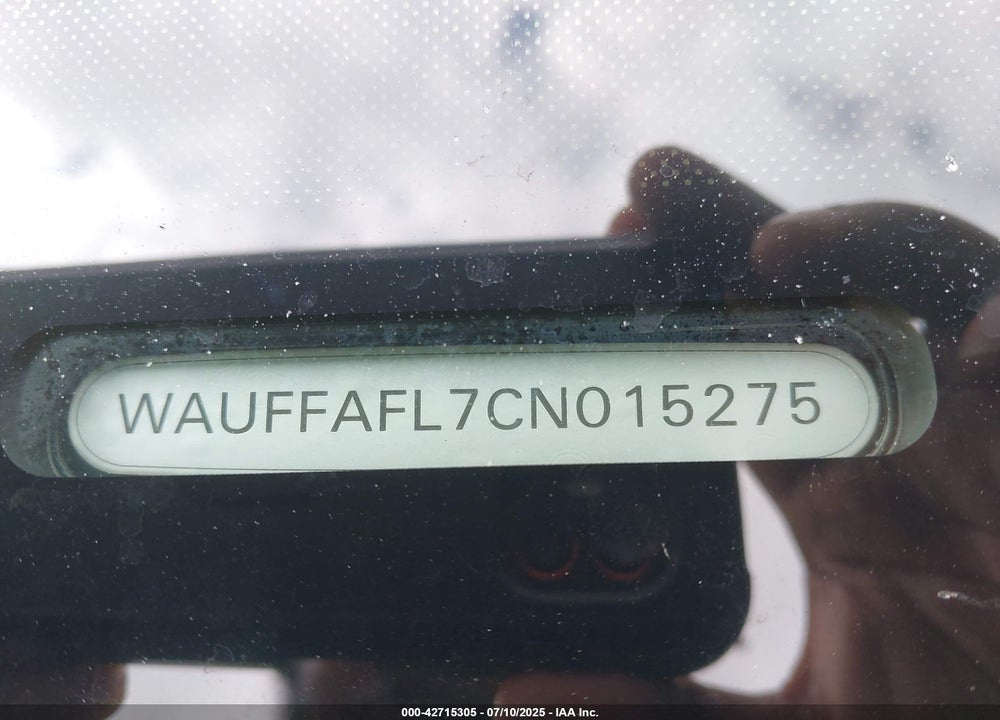2012 AUDI A4 VIN: WAUFFAFL7CN015275