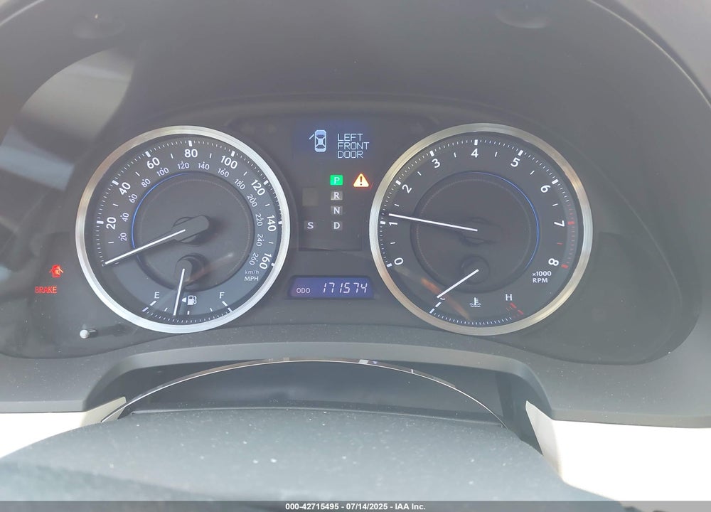 2013 LEXUS IS250 VIN: JTHBF5C21D5192389
