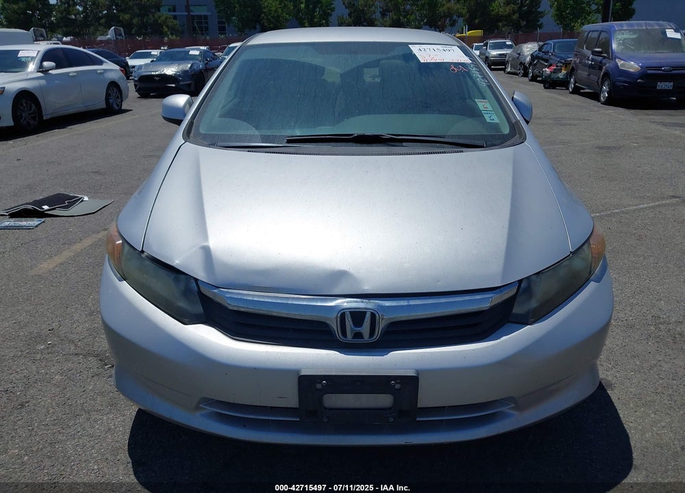 2012 HONDA CIVIC VIN: 19XFB5F5XCE002080