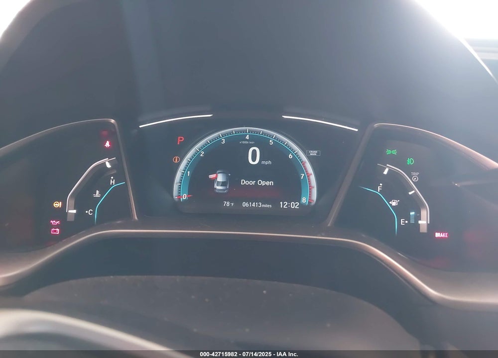 2017 HONDA CIVIC VIN: 19XFC1F78HE023654