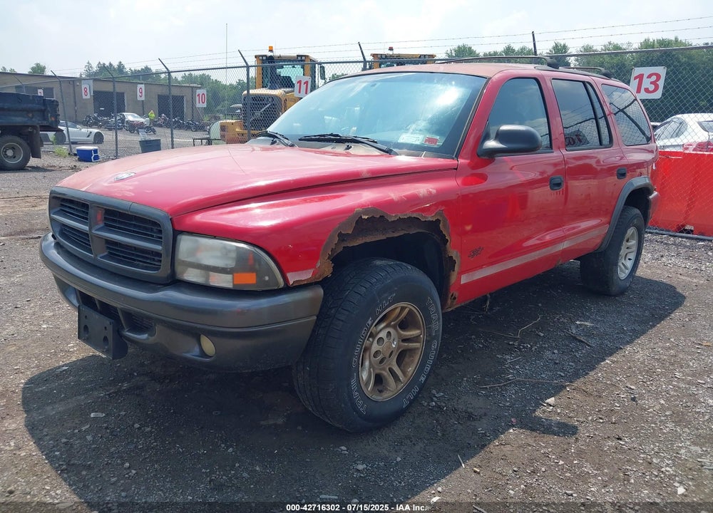2002 DODGE DURANGO SPORT VIN: 1B4HS38N62F154062