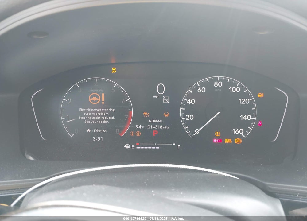 2025 HONDA CIVIC VIN: 2HGFE2F5XSH551577