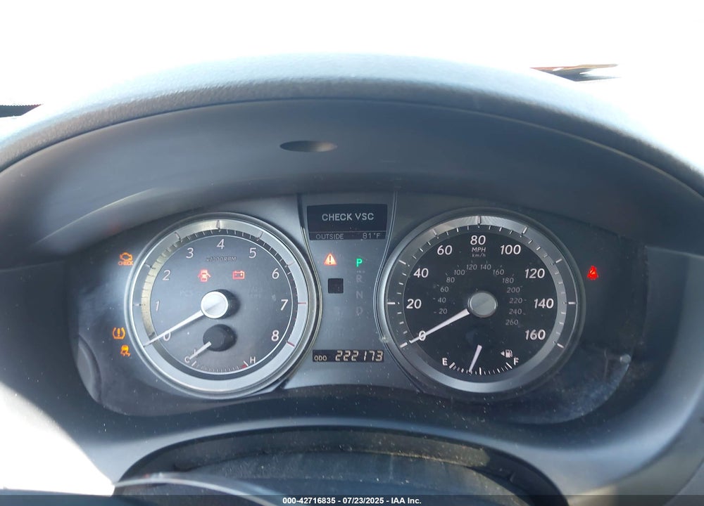 2009 LEXUS ES350 VIN: JTHBJ46GX92292550