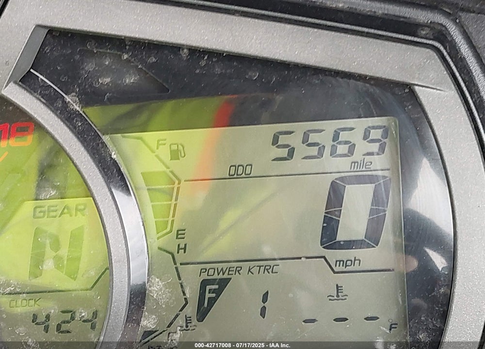 2019 KAWASAKI ZX636 K VIN: JKBZXJH1XKA001827
