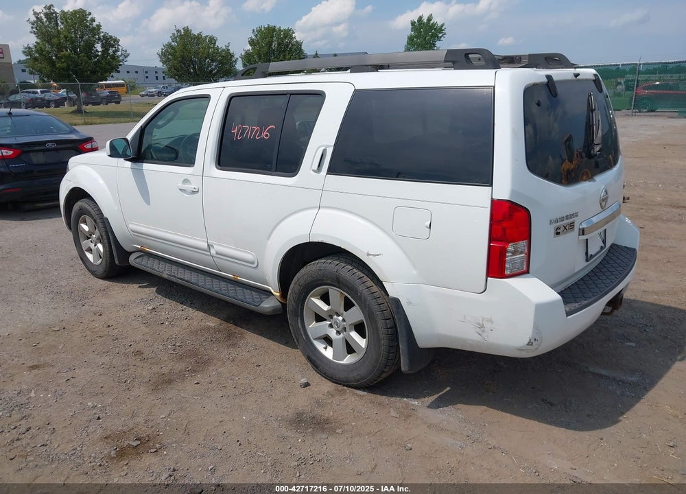 2009 NISSAN PATHFINDER SE VIN: 5N1AR18B29C612651