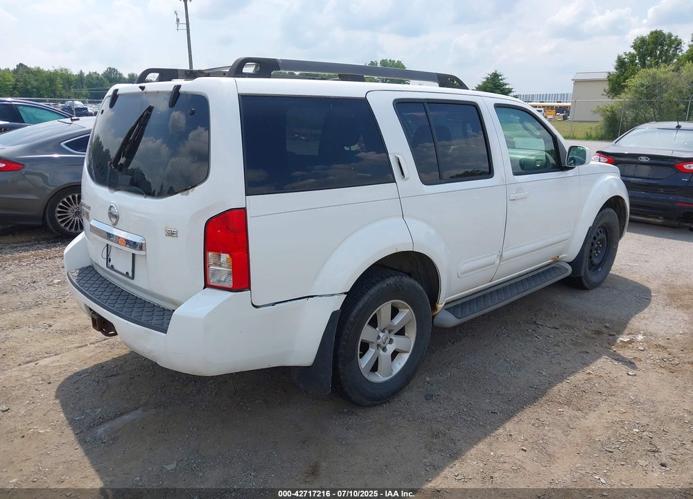 2009 NISSAN PATHFINDER SE VIN: 5N1AR18B29C612651