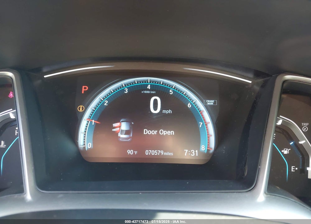 2016 HONDA CIVIC VIN: 19XFC1F38GE026730