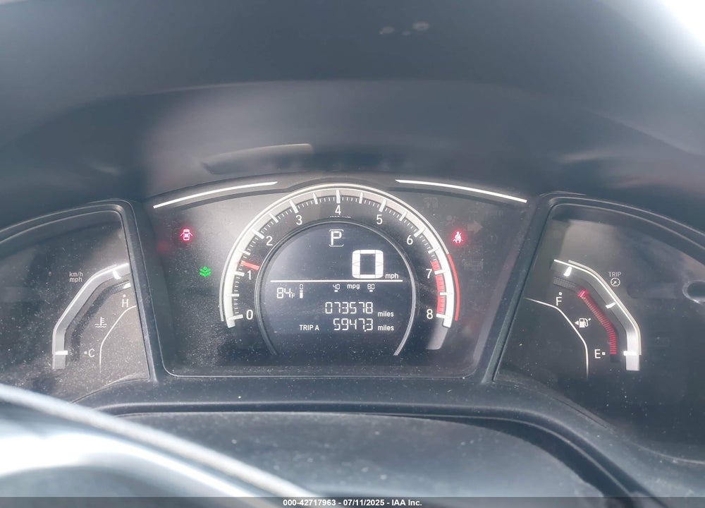 2018 HONDA CIVIC VIN: 2HGFC2F54JH598107