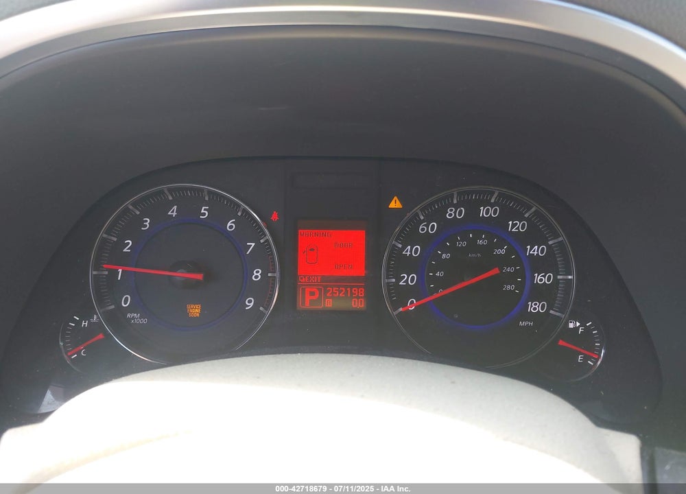 2011 INFINITI FX35 VIN: JN8AS1MW9BM732260