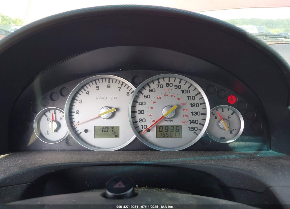 2002 MERCURY COUGAR VIN: 1ZWFT61L125619931