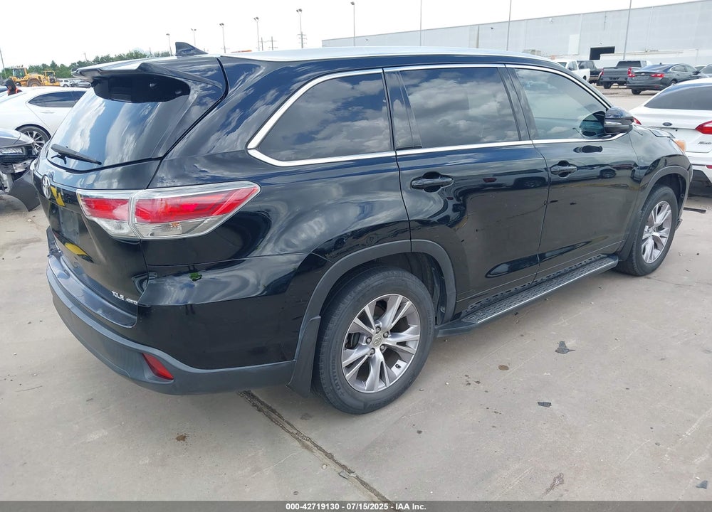 2015 TOYOTA HIGHLANDER XLE V6 VIN: 5TDJKRFH7FS086249