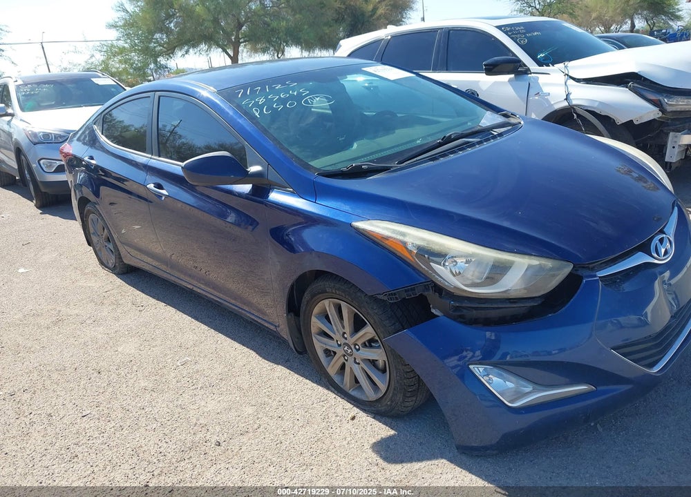 2015 HYUNDAI ELANTRA VIN: 5NPDH4AE8FH635863
