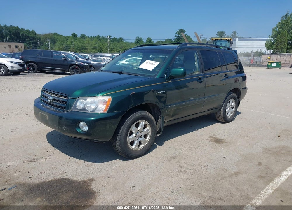 2001 TOYOTA HIGHLANDER V6 VIN: JTEHF21A710037662