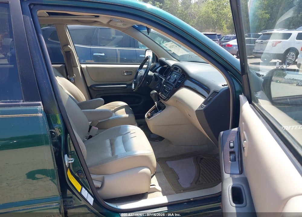 2001 TOYOTA HIGHLANDER V6 VIN: JTEHF21A710037662